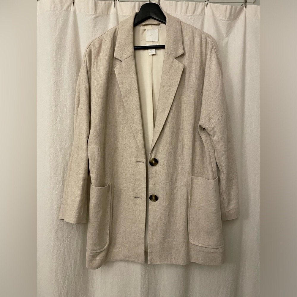 Oversized Oatmeal Beige Blazer